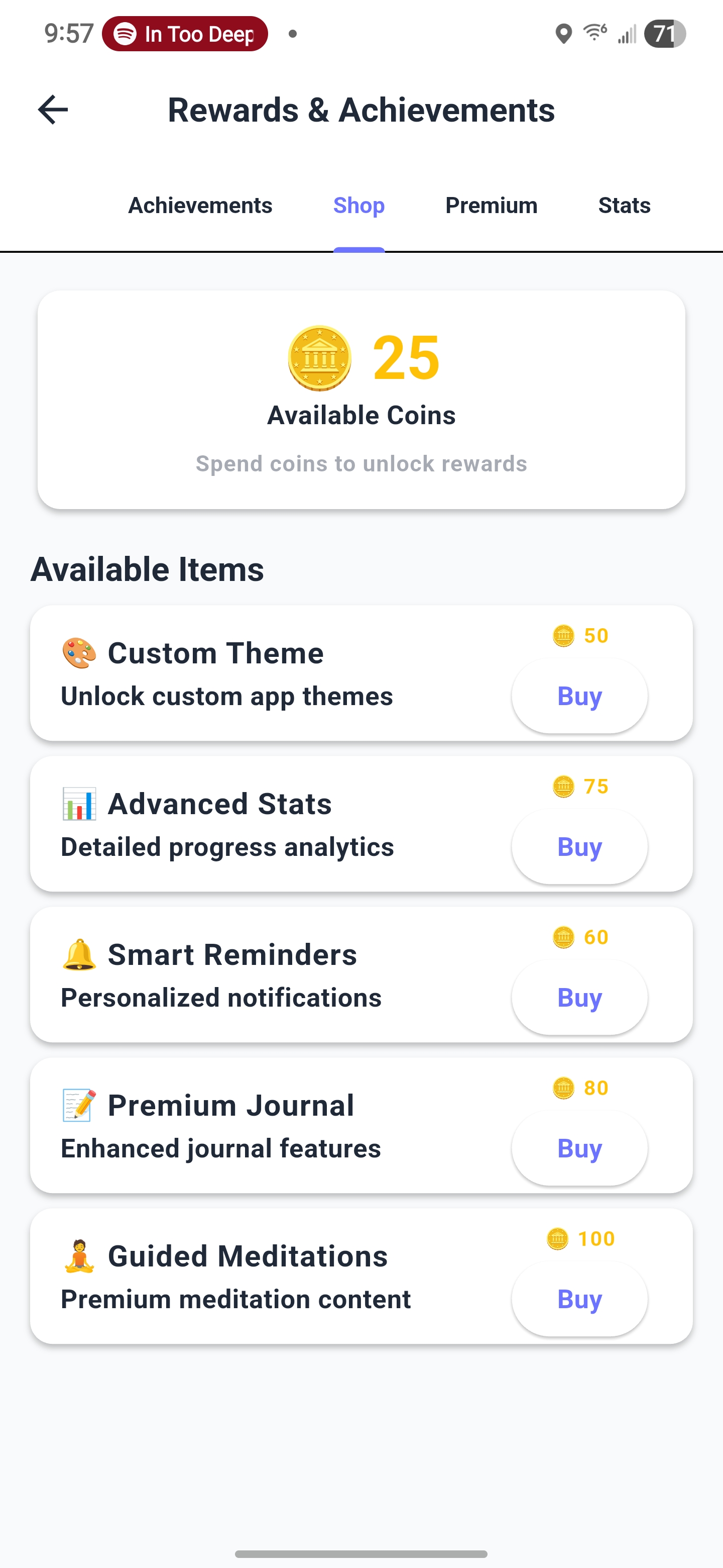 Artemis App Screenshot